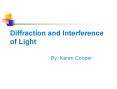 Diffraction and Interference of Light PowerPoint PPT Presentation