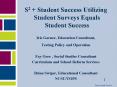 S2   Student Success Utilizing Student Surveys Equals Student Success PowerPoint PPT Presentation