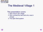 The Medieval Village 1