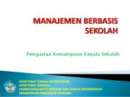 MANAJEMEN BERBASIS SEKOLAH
