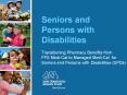 Seniors and Persons with Disabilities  Transitioning Pharmacy Benefits from FFS Medi-Cal to Managed Medi-Cal for  Seniors and Persons with Disabilities (SPDs) PowerPoint PPT Presentation