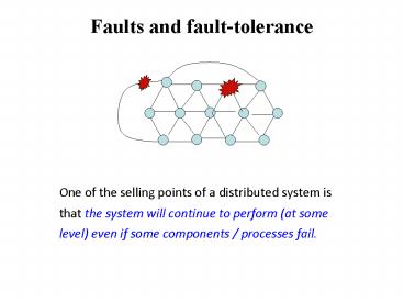 Faults and fault-tolerance