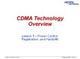 CDMA Technology Overview PowerPoint PPT Presentation