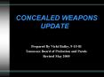 CONCEALED WEAPONS   UPDATE PowerPoint PPT Presentation