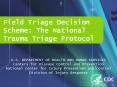 Field Triage Decision Scheme: The National Trauma Triage Protocol PowerPoint PPT Presentation