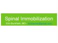 Spinal Immobilization PowerPoint PPT Presentation