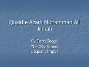 Quaid e Azam Muhammad Ali Jinnah
