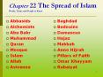 Chapter 22 The Spread of Islam Words, Terms and People to Know PowerPoint PPT Presentation