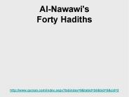 Al-Nawawi's Forty Hadith