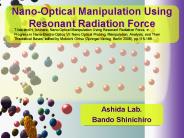 Nano-Optical Manipulation Using Resonant Radiation Force