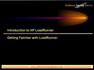 Introduction to HP LoadRunner