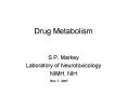 Drug Metabolism PowerPoint PPT Presentation