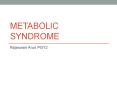 Metabolic syndrome PowerPoint PPT Presentation