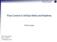 Flow Control in Oil/Gas Wells and Pipelines