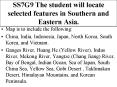 SS7G9 The student will locate selected features in Southern and Eastern Asia. PowerPoint PPT Presentation