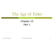 The Age of Euler
