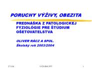 PORUCHY VݎIVY, OBEZITA