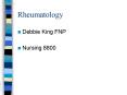 Rheumatology PowerPoint PPT Presentation