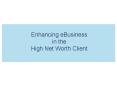 Enhancing eBusiness in the High Net Worth Client PowerPoint PPT Presentation