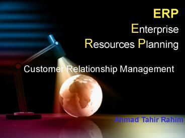 ERP Enterprise Resources Planning