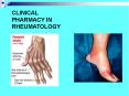 CLINICAL PHARMACY IN RHEUMATOLOGY PowerPoint PPT Presentation