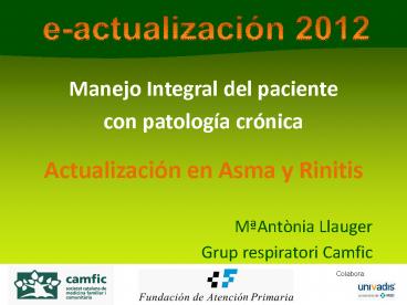 Manejo Integral del paciente