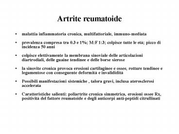 Artrite reumatoide