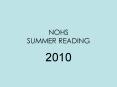 NOHS SUMMER READING PowerPoint PPT Presentation