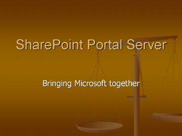 SharePoint Portal Server