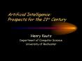 Artificial Intelligence: Prospects for the 21st Century PowerPoint PPT Presentation