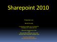 Sharepoint 2010 PowerPoint PPT Presentation