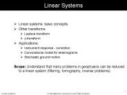 Linear Systems