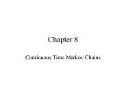 Continuous Time Markov Chains
