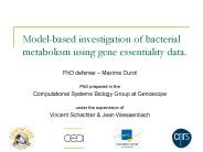 Model-based investigation of bacterial metabolism using gene essentiality data.