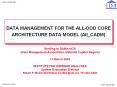 DATA MANAGEMENT FOR THE ALL-DOD CORE ARCHITECTURE DATA MODEL (All_CADM) PowerPoint PPT Presentation