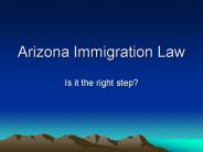 Arizona Immigration Law