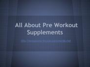Preworkout Supplement Overview