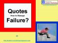 Quotes How to Manage Failure? PowerPoint PPT Presentation