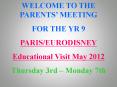 WELCOME TO THE PARENTS PowerPoint PPT Presentation