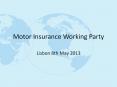Motor Insurance Working Party PowerPoint PPT Presentation