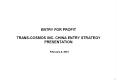 ENTRY FOR PROFIT TRANS-COSMOS INC. CHINA ENTRY STRATEGY PRESENTATION