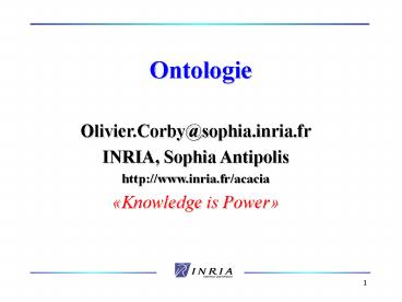 Ontologie