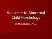 Welcome to Abnormal Child Psychology