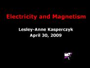 Electricity and Magnetism