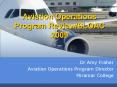 Aviation Operations Program Review/SLOAC 2009 PowerPoint PPT Presentation