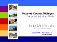 Macomb County, Michigan Targeted Industries Study PowerPoint PPT Presentation