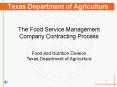 Texas Department of Agriculture PowerPoint PPT Presentation