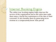 Internet Booking Engine | Online Booking Engine | Travel Booking Engine