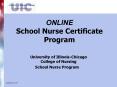 ONLINE School Nurse Certificate Program PowerPoint PPT Presentation
