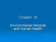 Environmental Hazards and Human Health